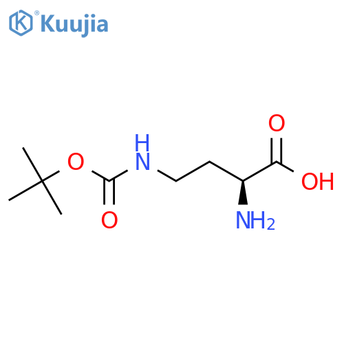 (S)-2-Amino-4-((tert-butoxycarbonyl)amino)butanoic Acid structure