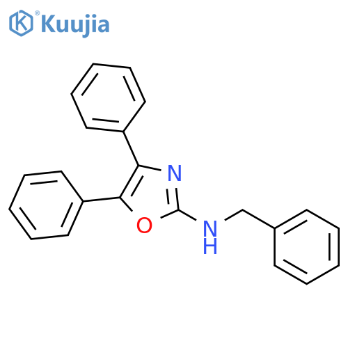 2-Oxazolamine, 4,5-diphenyl-N-(phenylmethyl)- structure