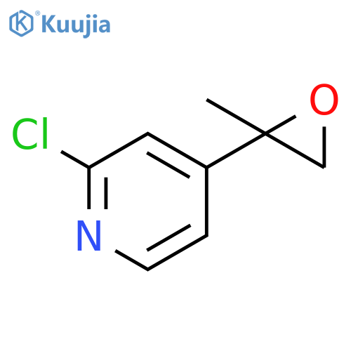 2-chloro-4-(2-methyloxiran-2-yl)pyridine structure