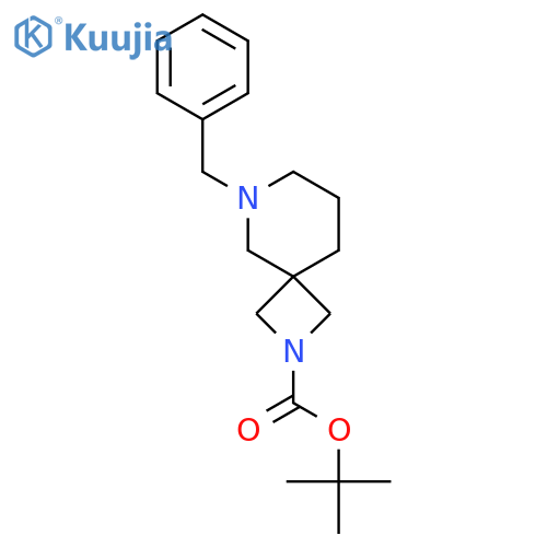 Tert-butyl 6-benzyl-2,6-diazaspiro[3.5]nonane-2-carboxylate structure