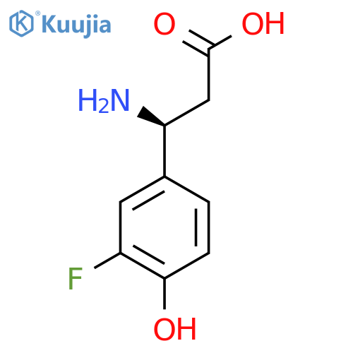 (3S)-3-AMINO-3-(3-FLUORO-4-HYDROXYPHENYL)PROPANOIC ACID structure
