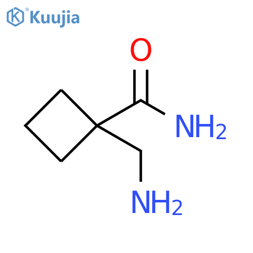 1-(Aminomethyl)cyclobutanecarboxamide structure