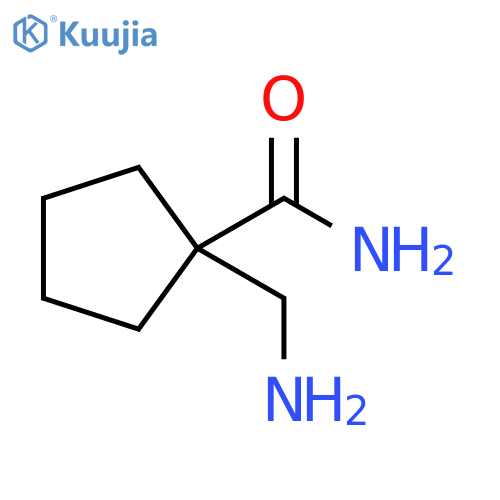1-(aminomethyl)cyclopentane-1-carboxamide structure