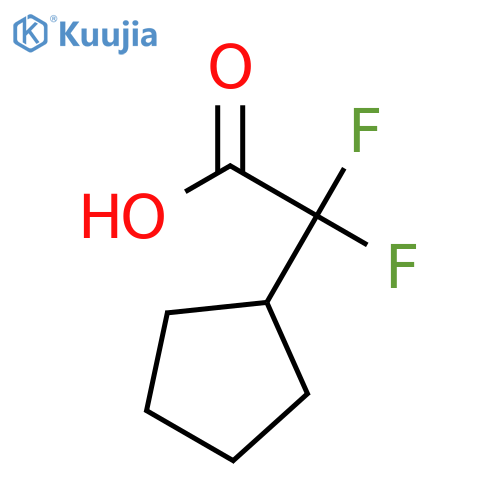2-cyclopentyl-2,2-difluoroacetic acid structure