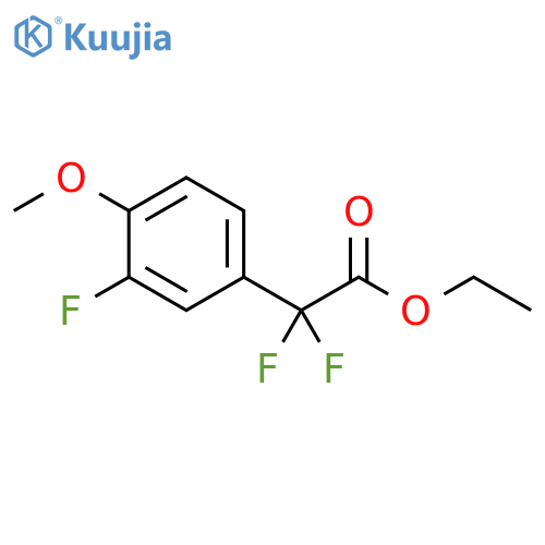 Ethyl Difluoro-(3-fluoro-4-methoxyphenyl)acetate structure