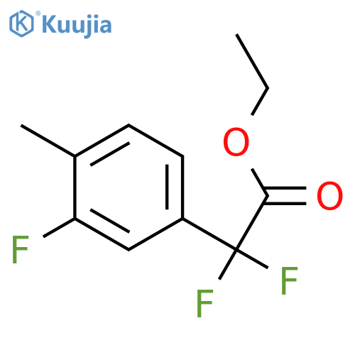 Ethyl Difluoro-(3-fluoro-4-methylphenyl)acetate structure
