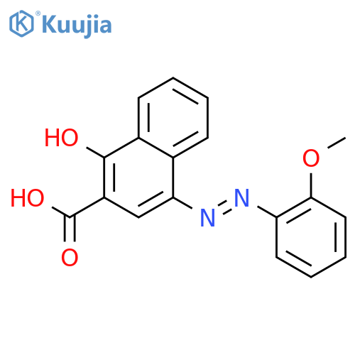 2-Naphthalenecarboxylic acid, 1-hydroxy-4-[(2-methoxyphenyl)azo]- structure