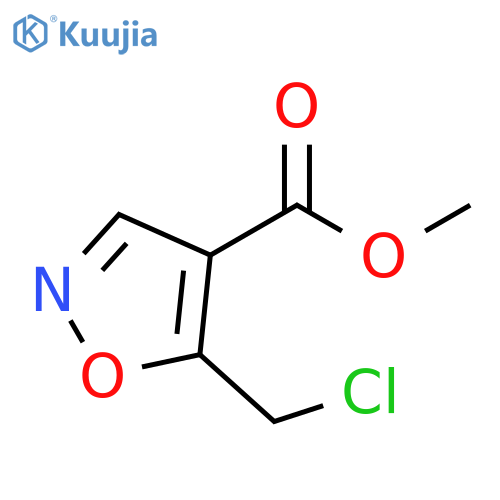 methyl 5-(chloromethyl)-1,2-oxazole-4-carboxylate structure