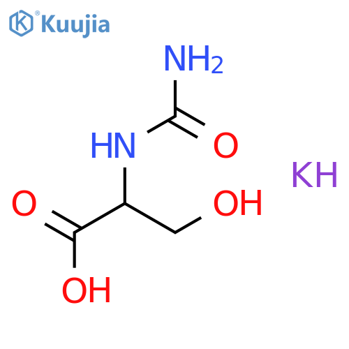 Serine,N-(aminocarbonyl)-, monopotassium salt (9CI) structure