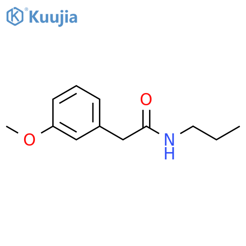 2-(3-Methoxyphenyl)-N-propylacetamide structure