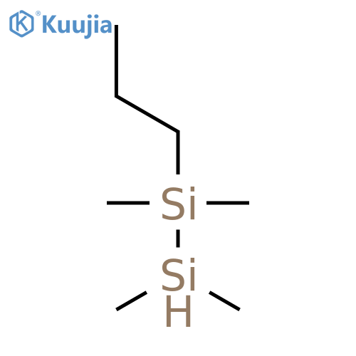 Disilane, 1,1,2,2-tetramethyl-1-propyl- structure