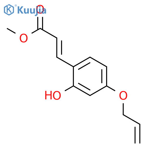 2-Propenoic acid, 3-[2-hydroxy-4-(2-propenyloxy)phenyl]-, methyl ester, (E)- structure