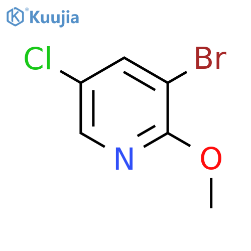 3-Bromo-5-chloro-2-methoxypyridine structure
