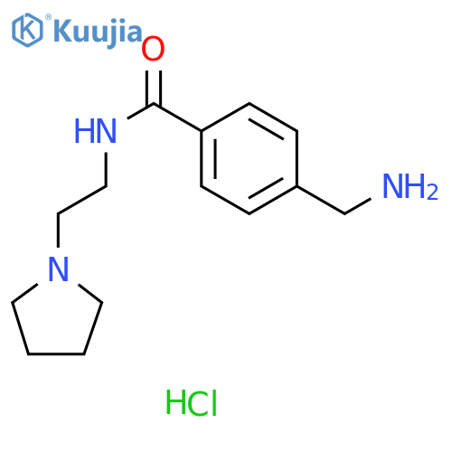 4-(Aminomethyl)-N-2-(pyrrolidin-1-yl)ethylbenzamide Dihydrochloride structure