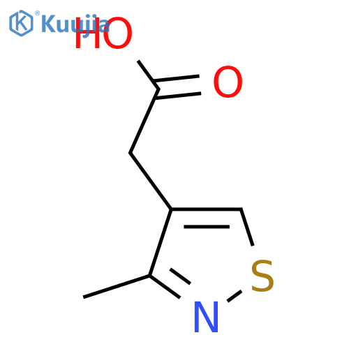 (3-Methyl-isothiazol-4-yl)-acetic acid structure