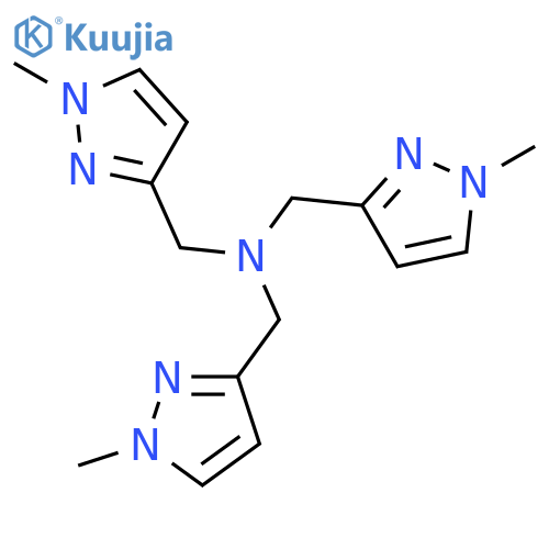 1H-Pyrazole-3-methanamine, 1-methyl-N,N-bis[(1-methyl-1H-pyrazol-3-yl)methyl]- structure