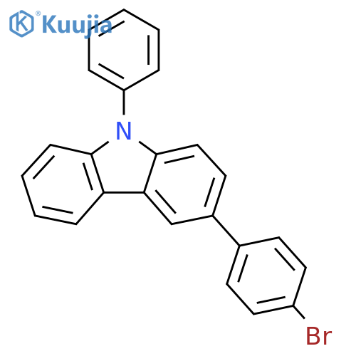 3-(4-Bromophenyl)-9-phenyl-9H-carbazole structure