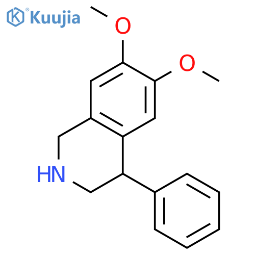6,7-Dimethoxy-4-phenyl-1,2,3,4-tetrahydroisoquinoline structure