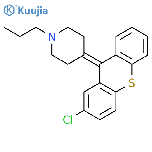 Piperidine, 4-(2-chloro-9H-thioxanthen-9-ylidene)-1-propyl- structure