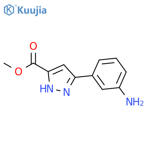 Methyl 5-(3-Aminophenyl)-1H-pyrazole-3-carboxylate structure