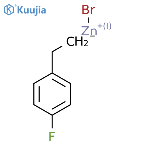 4-Fluorophenethylzinc bromide 0.5 M in Tetrahydrofuran structure