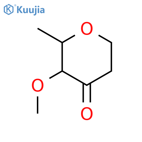4H-Pyran-4-one, tetrahydro-3-methoxy-2-methyl- structure