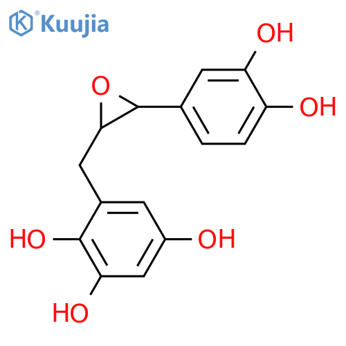 1-(3,4-Dihydroxyphenyl)-3-(2,3,5-trihydroxyphenyl)-1-propene; (E)-form, 1ξ,2ξ-Epoxide structure