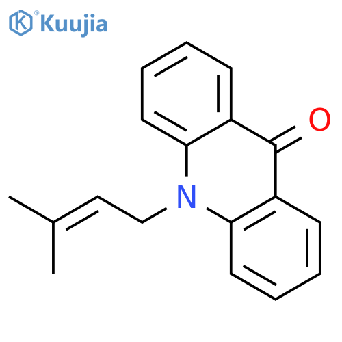 9(10H)-Acridinone, 10-(3-methyl-2-butenyl)- structure