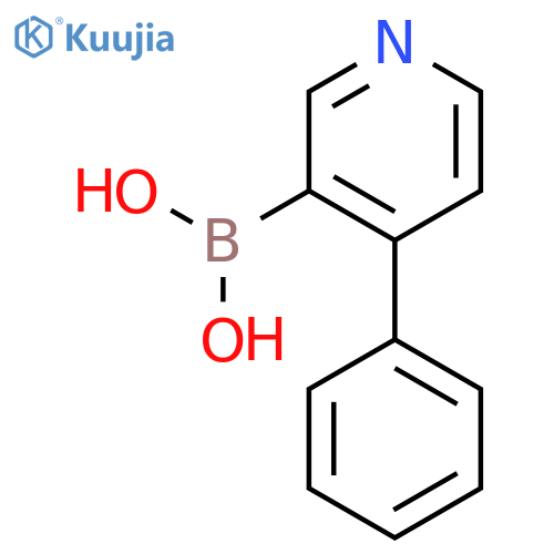 (4-Phenylpyridin-3-yl)boronic acid structure