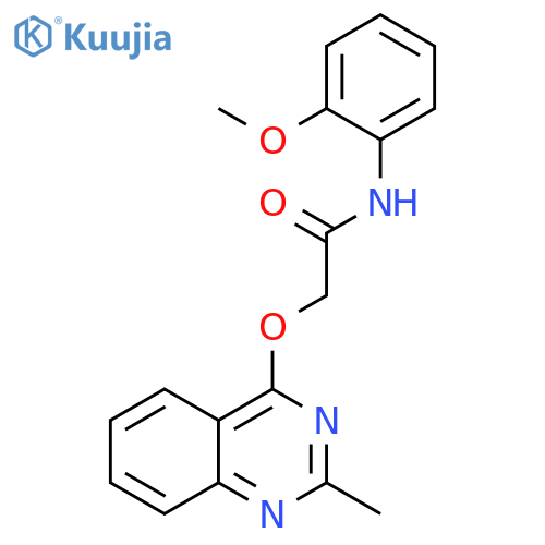 N-(2-methoxyphenyl)-2-[(2-methylquinazolin-4-yl)oxy]acetamide structure