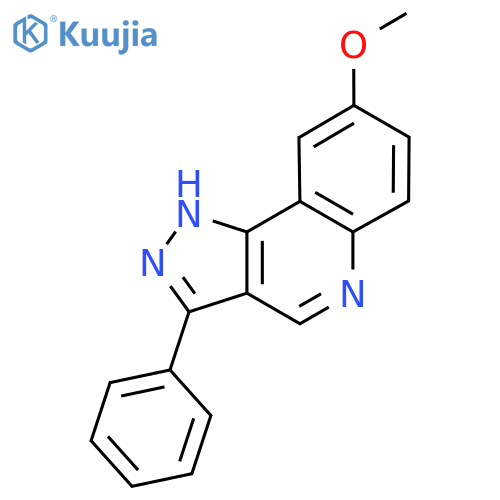 8-methoxy-3-phenyl-1H-pyrazolo[4,3-c]quinoline structure