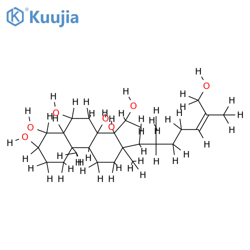 (3beta, 4beta, 5alpha, 6alpha, 15alpha, 24E)-Cholest-24-ene-3, 4, 6, 8, 14, 15, 26-heptol, 9CI structure