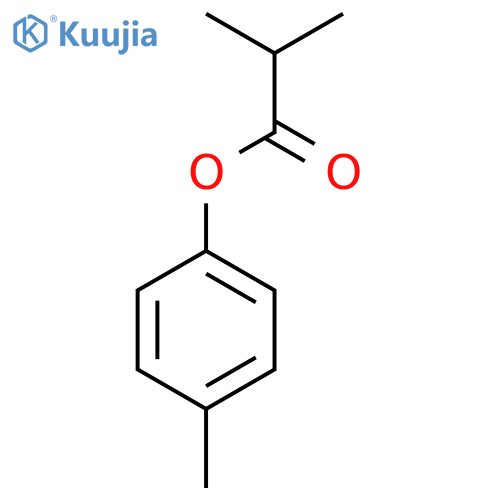 Propanoic acid,2-methyl-, 4-methylphenyl ester structure