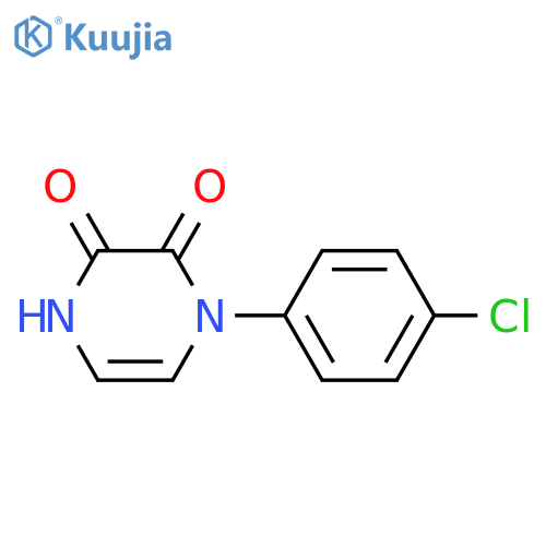 1-(4-chlorophenyl)-1,2,3,4-tetrahydropyrazine-2,3-dione structure