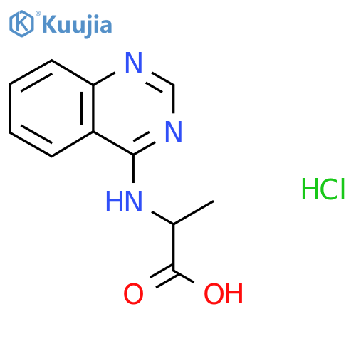 2-(Quinazolin-4-yl)aminopropanoic Acid Hydrochloride structure
