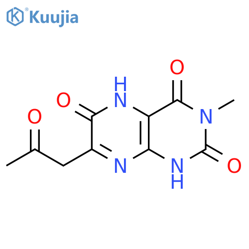 2,4,6(1H,3H,5H)-Pteridinetrione,7-acetonyl-3-methyl- (6CI) structure