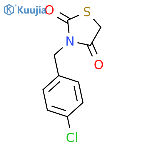 2,4-Thiazolidinedione, 3-[(4-chlorophenyl)methyl]- structure