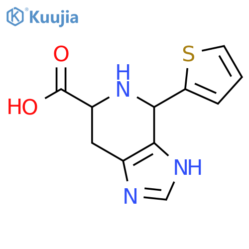 4-(thiophen-2-yl)-3H,4H,5H,6H,7H-imidazo[4,5-c]pyridine-6-carboxylic acid structure