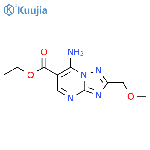 Ethyl 7-amino-2-(methoxymethyl)[1,2,4]triazolo[1,5-a]pyrimidine-6-carboxylate structure