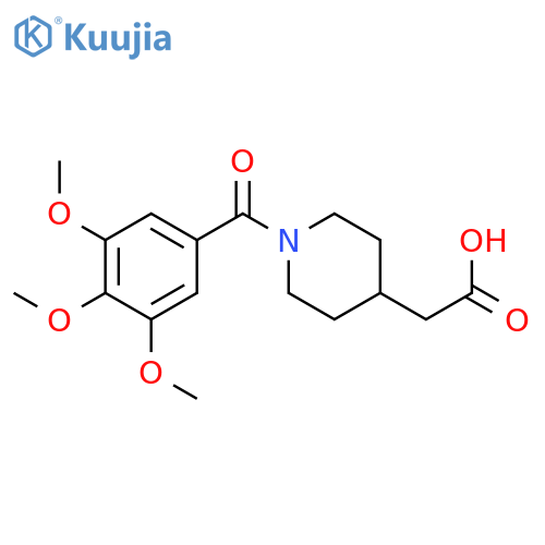 1-(3,4,5-Trimethoxybenzoyl)piperidin-4-yl-acetic Acid structure