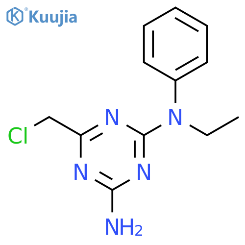 6-(Chloromethyl)-N-ethyl-N-phenyl-1,3,5-triazine-2,4-diamine structure