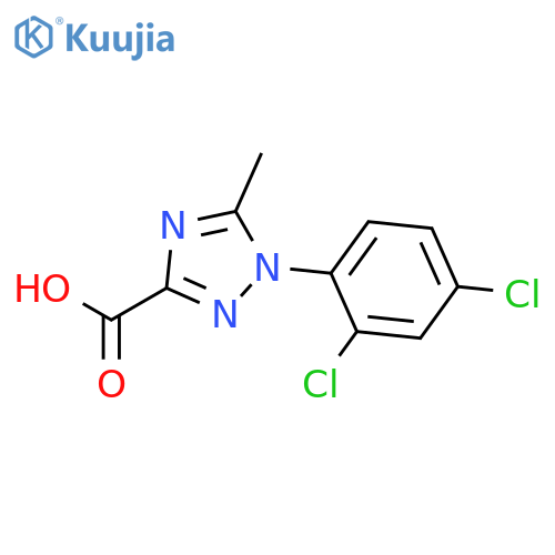 1H-1,2,4-Triazole-3-carboxylic acid, 1-(2,4-dichlorophenyl)-5-methyl- structure