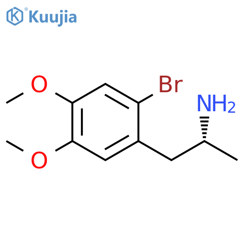 (2R)-1-(2-bromo-4,5-dimethoxyphenyl)propan-2-amine structure
