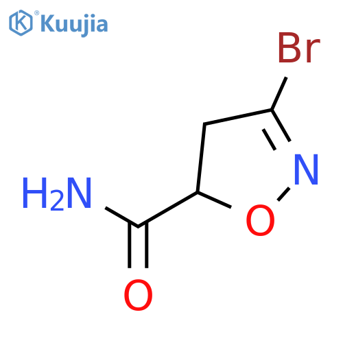 3-Bromo-4,5-dihydroisoxazole-5-carboxylic acid amide structure