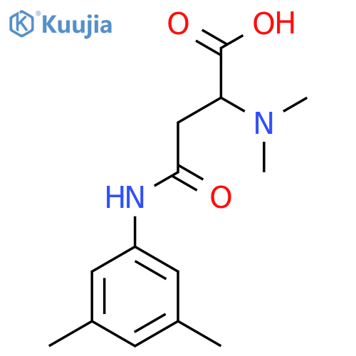 2-(dimethylamino)-3-[(3,5-dimethylphenyl)carbamoyl]propanoic acid structure