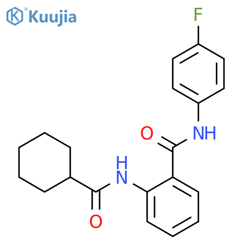 2-cyclohexaneamido-N-(4-fluorophenyl)benzamide structure
