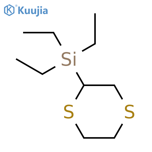 Silane, 1,4-dithian-2-yltriethyl- structure