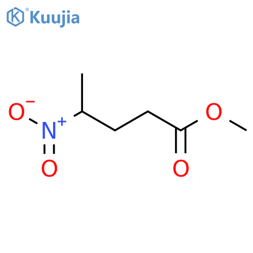 Pentanoic acid,4-nitro-, methyl ester structure