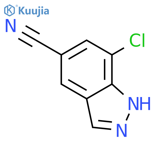 7-chloro-1h-indazole-5-carbonitrile structure