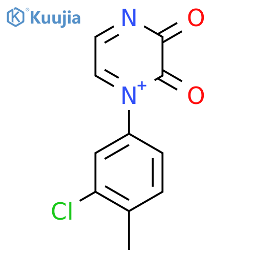 1-(3-chloro-4-methylphenyl)-1,2,3,4-tetrahydropyrazine-2,3-dione structure